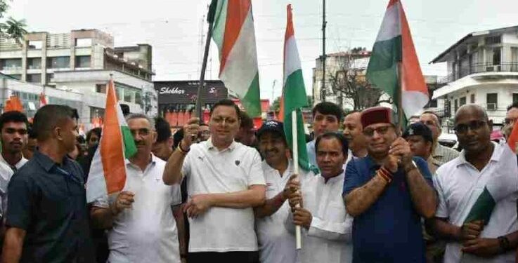 हर घर तिरंगा अभियान: प्रभात फेरी में शामिल हुए सीएम धामी, जनता से की ये अपील