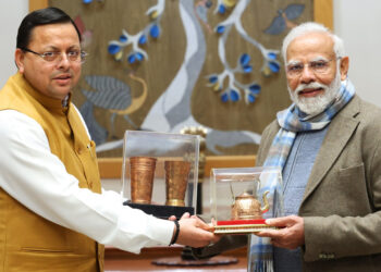 मुख्यमंत्री पुष्कर सिंह धामी ने नई दिल्ली में प्रधानमंत्री से की भेंट