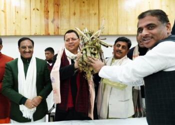 किसानों के प्रतिनिधिमंडल ने मुख्यमंत्री धामी से की भेंट