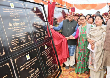 डबल इंजन सरकार जिन योजनाओं का शिलान्यास करती है उनका लोकार्पण भी करती है : गणेश जोशी