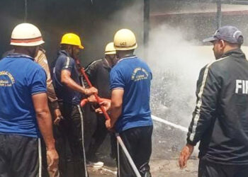 Restaurant caught fire due to gas pipe burst