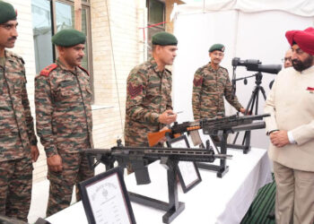 Exhibition of modern weapons organized on Technology Day