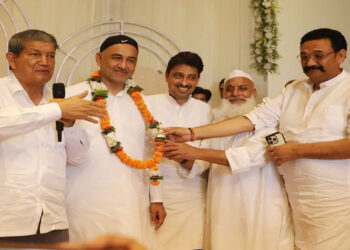 मंगलौर विधानसभा सीट के लिए कांग्रेस प्रत्याशी ने किया नामांकन