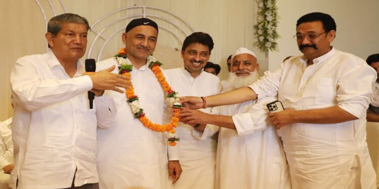 मंगलौर विधानसभा सीट के लिए कांग्रेस प्रत्याशी ने किया नामांकन