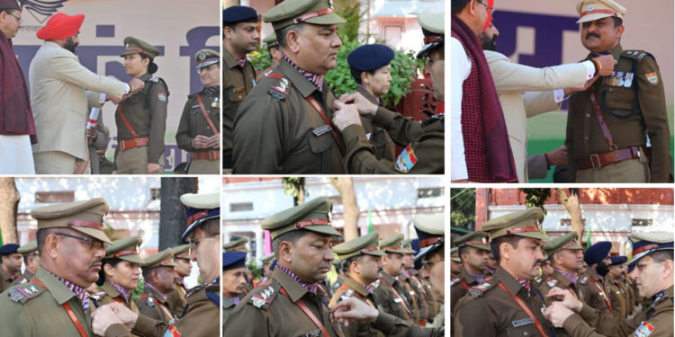 पुलिस कप्तान अजय सिंह समेत 6 पुलिस कर्मियों को मिला सम्मान