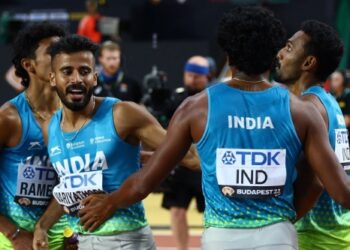 भारत ने 4×400 मीटर मिक्स रिले में चीन को दी मात, रिकॉर्ड समय में जीता गोल्ड