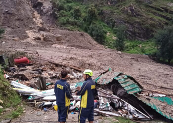 बादल फटने से मची भारी तबाही, नौ मजदूर लापता