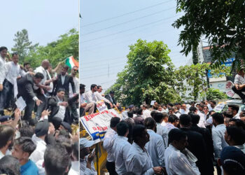 ऑनलाइन रजिस्ट्री व्यवस्था के खिलाफ वकीलों का फूटा गुस्सा, किया सचिवालय पर प्रदर्शन