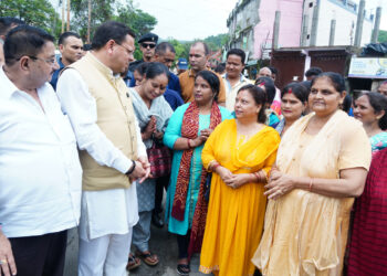 सीएम धामी ने अतिवृष्टि से प्रभावित क्षेत्रों में सुना आवाम का दर्द