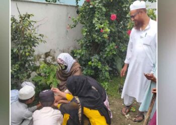 मदरसा फैजुल उलूम में हरेला पर्व हर्षोल्लास से मनाया गया