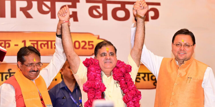 महेंद्र भट्ट दोबारा बने उत्तराखंड भाजपा के अध्यक्ष