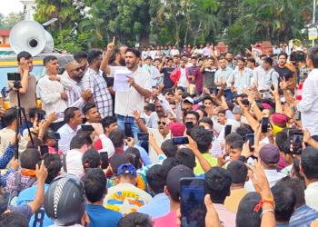 यूकेएसएसएससी पेपर लीक मामले को लेकर उत्तराखंड बेरोजगार संघ ने किया सचिवालय कूच