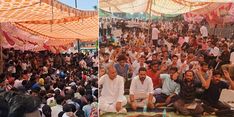 पेपर लीक मामला, सीबीआई जांच की मांग पर युवा अडिग