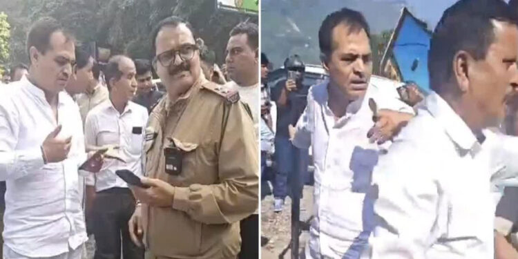 धरना देने आ रहे निर्दलीय विधायक को मसूरी में रोका, हुआ हंगामा