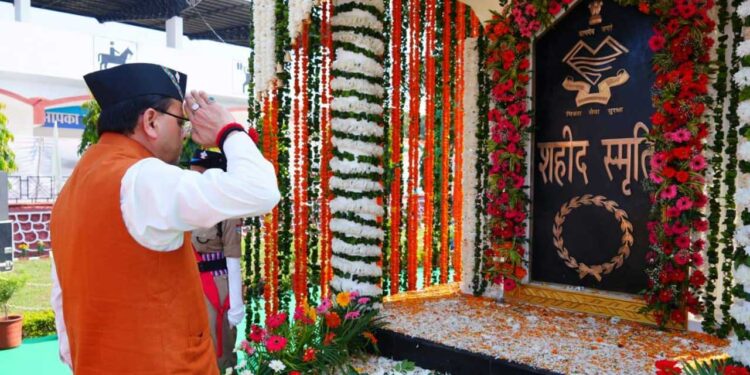 सभी वीर बलिदानी हमारी राष्ट्रीय सुरक्षा की बुनियाद : मुख्यमंत्री धामी