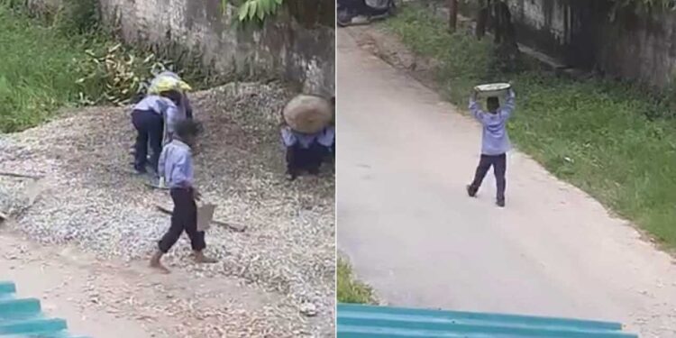 स्कूल में ‘बाल मज़दूरी’ कराना पड़ा भारी, प्रधानाचार्य निलंबित