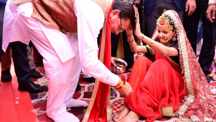 भारतीय संस्कृति में कन्या को साक्षात देवी स्वरूप माना गया है : मुख्यमंत्री धामी