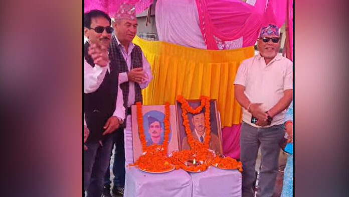 स्वतंत्रता सेनानी शहीद कैप्टन दल बहादुर थापा को किया याद